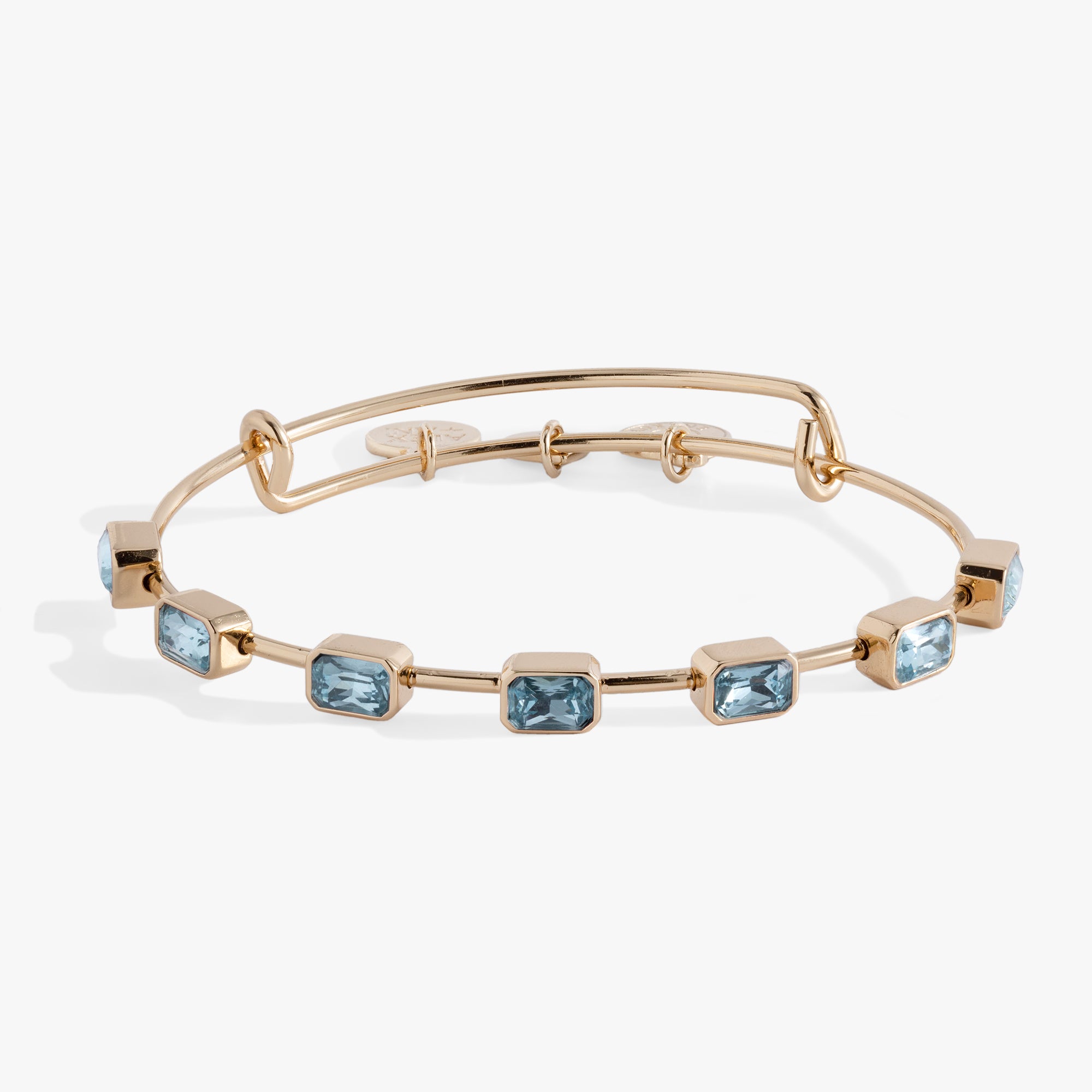 March Birthstone Emerald Cut Bangle Alex and Ani – ALEX AND ANI