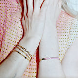 Gemstone Hinge Bangle, Reconstituted Pink Agate