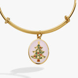 'Have A Tree-mendous Christmas' Charm Bangle
