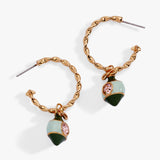 Ornament Hoop Earrings