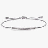 April Everyday Birthstone Pave Bolo Bracelet
