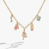 Snow Games Multi Charm Necklace