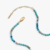 Turquoise Ombre Semi-Precious Beaded Necklace