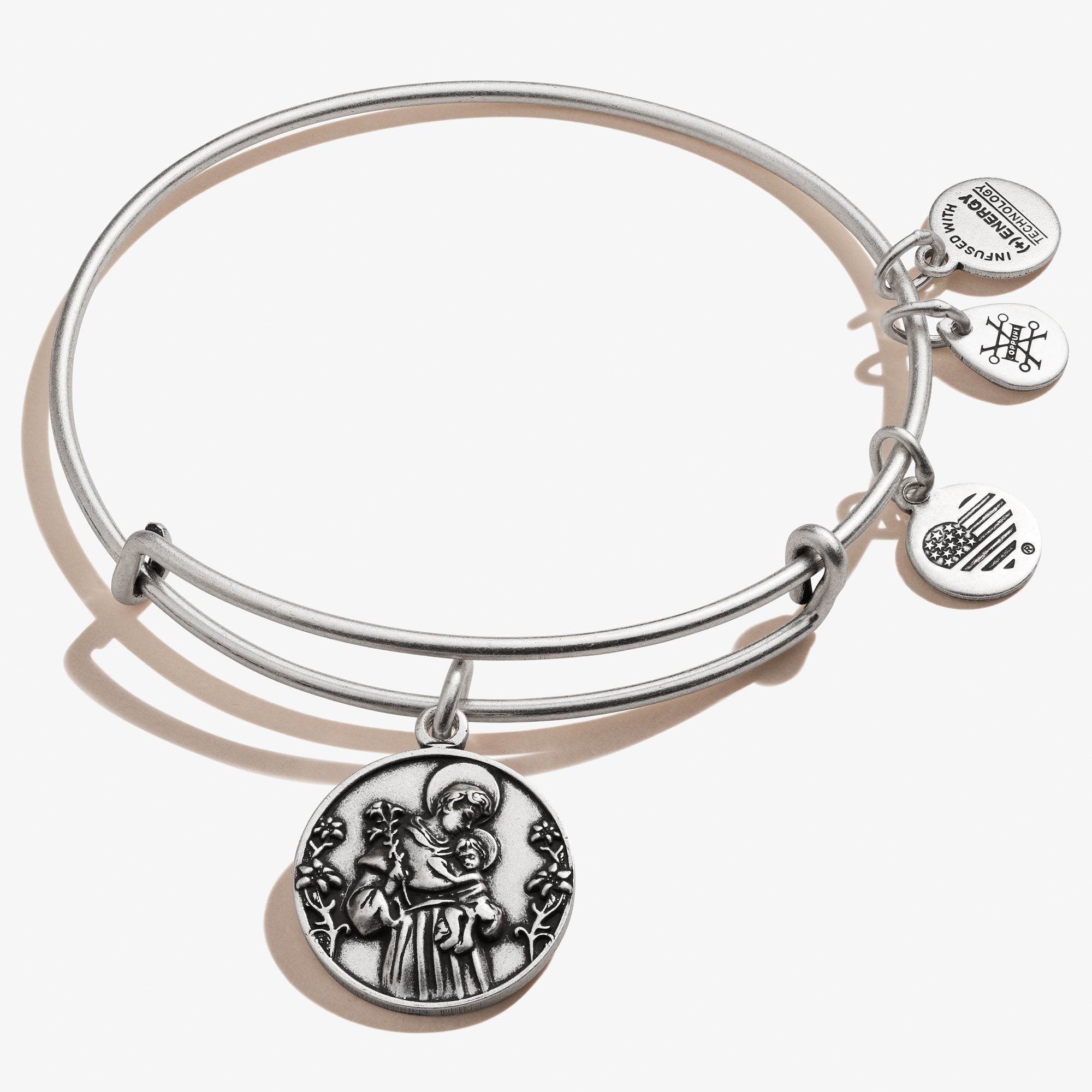 Saint Anthony of Padua Charm Bangle Bracelet Alex and Ani – ALEX