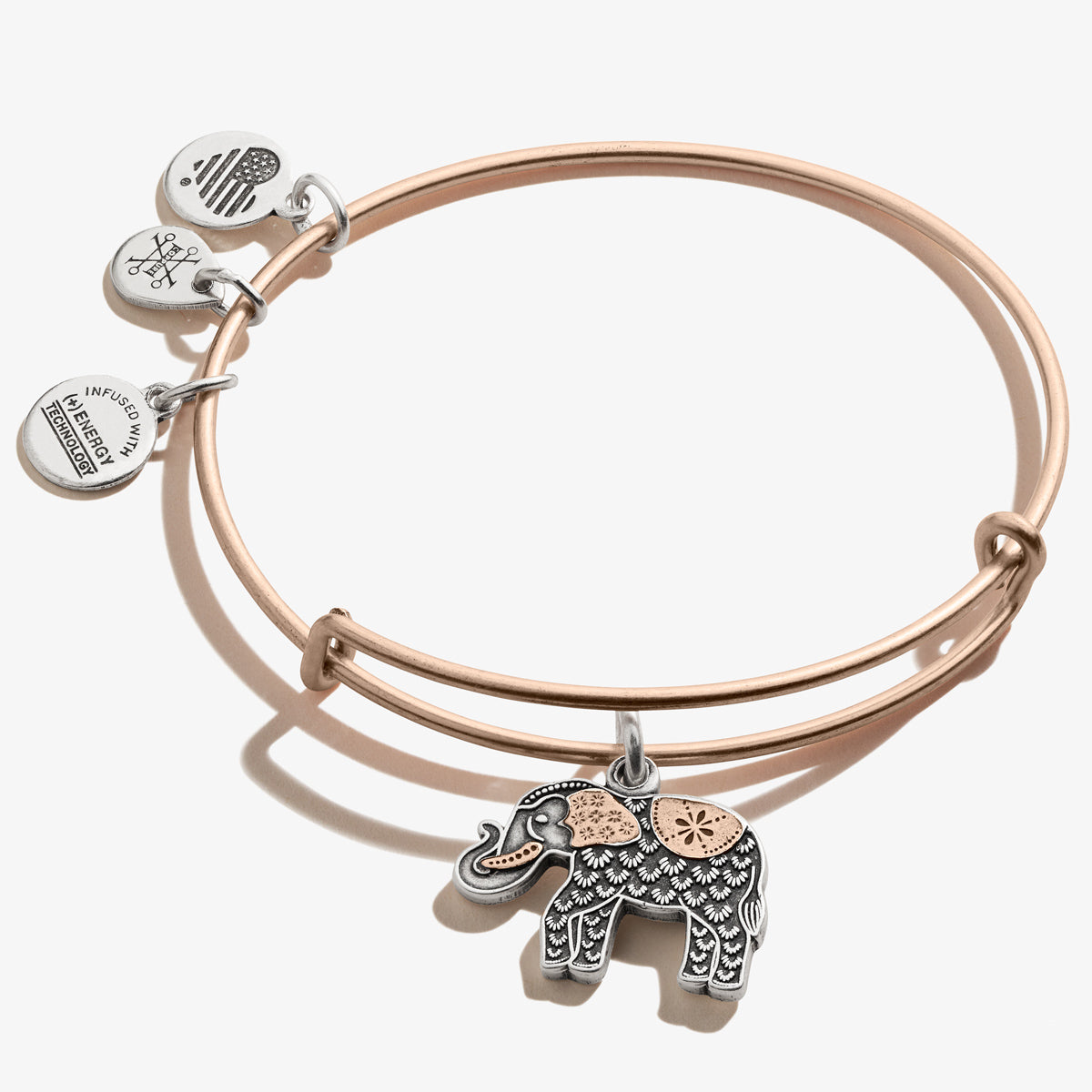 Elephant Charm Bangle Bracelet, Two-Tone Alex and Ani – ALEX AND ANI