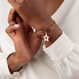 Pavé Star Charm Bangle