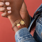 Hamburger + Fry Charm Bangles, Set of 2