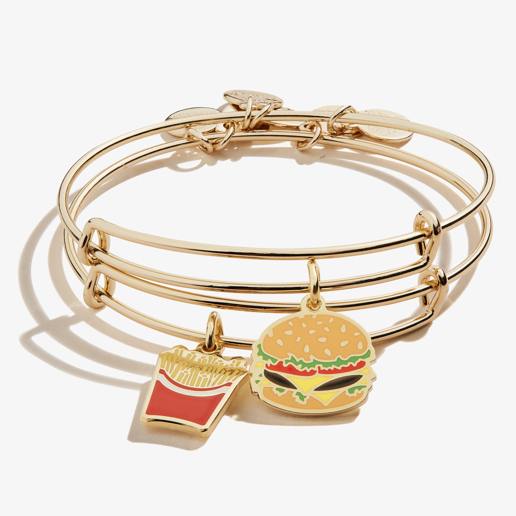 Hamburger Fry Charm Bangles, Set of Alex and Ani – ALEX AND ANI
