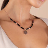 New Beginnings Charm + Onyx Necklace