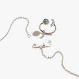 Star Charm Necklace + Crystal Ring Gift Set