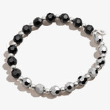 Crystal Stretch Bracelet, Smoke, Rafaelian Silver, Alex and Ani