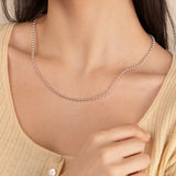 Silver Ball Chain Necklace