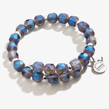 Nova Ocean Blue Beaded Wrap Bracelet