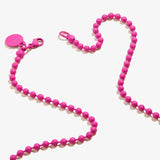 Pink Ball Chain Necklace
