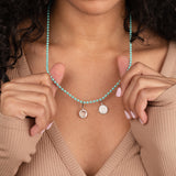 Turquoise Ball Chain Necklace