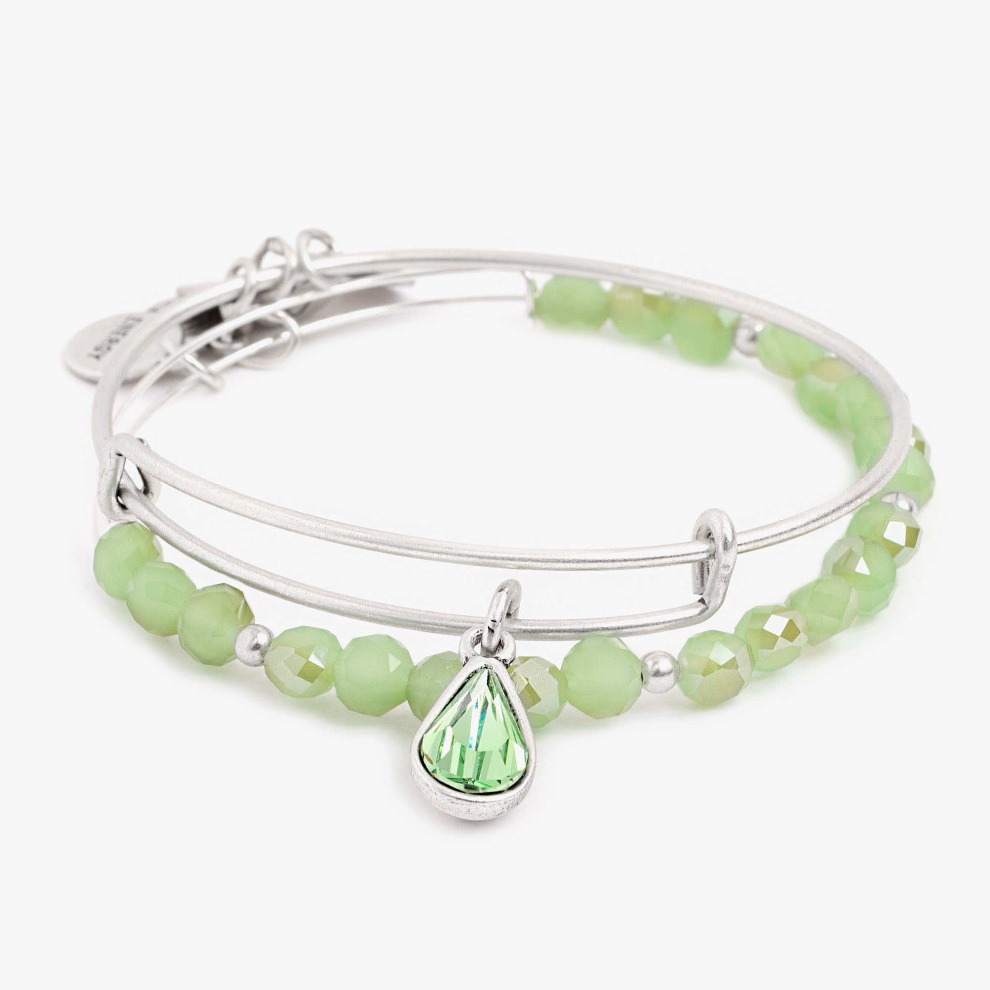 Crystal Infusion Strength Charm Bangle, Set of – ALEX AND ANI