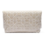 Gabriel Leather Fold Over Clutch, Shoreline Tan