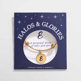 Letter E Charm Bangle, Halos & Glories