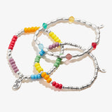 'Love is Love' Stretch Bracelet, Set of 3
