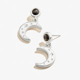 Moon + Crystal Delicate Earrings