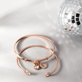Crystal Moon + Star Flex Cuff Bracelet