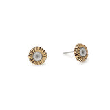 Sunflower Stud Earrings, Rafaelian Gold, Alex and Ani