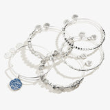 'All is Calm All is Bright' Charm Bangle, Set of 5