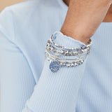 'All is Calm All is Bright' Charm Bangle, Set of 5