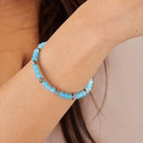 Anchor Beaded Bangle, Blue