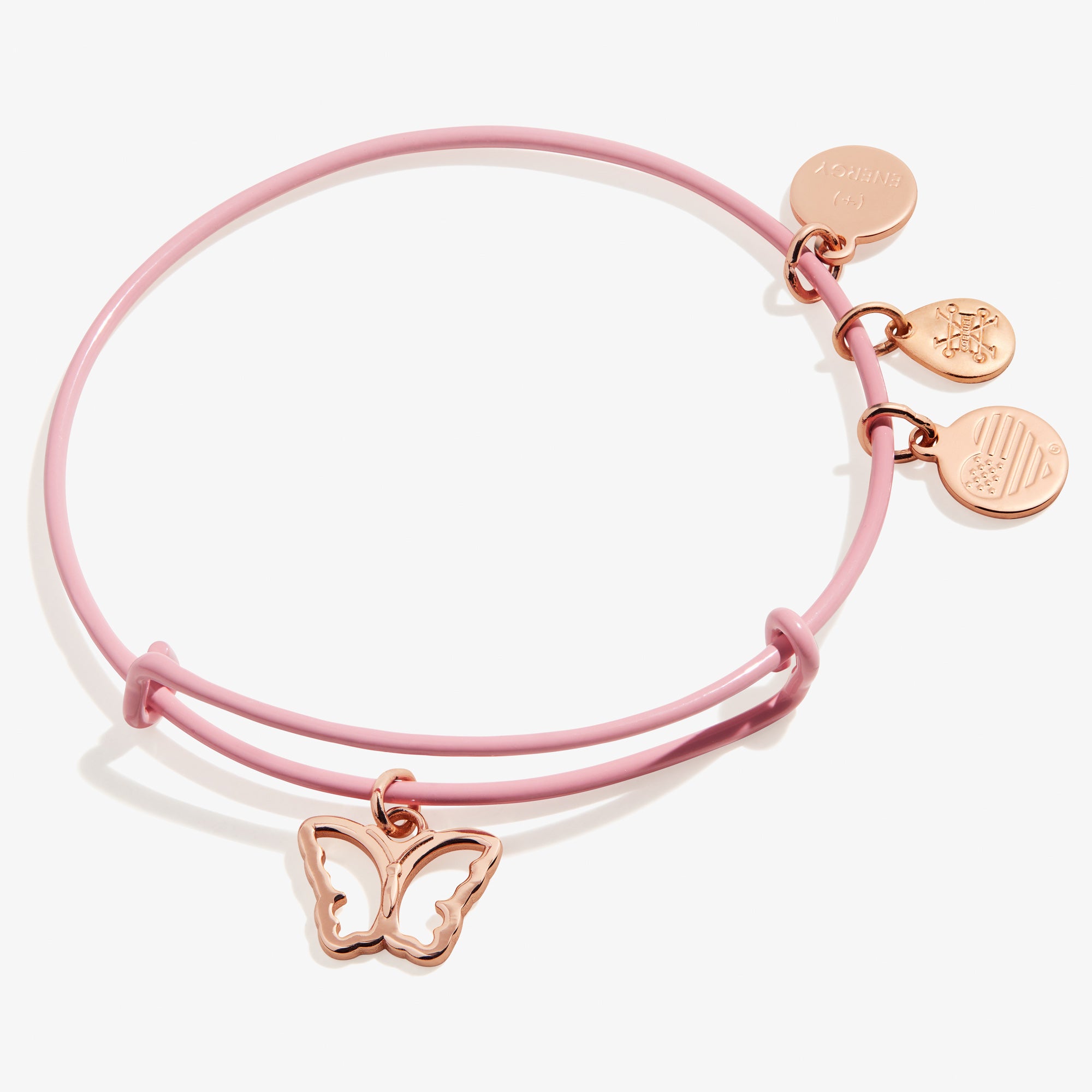 Butterfly Charm Bangle Bracelet, Pink Alex and Ani – ALEX AND ANI