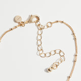 Celebration Crystal and Pearl Duo Charm Necklace