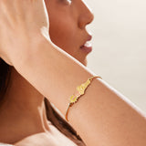 'Choose To Shine' Sunshine Inline Bangle Bracelet