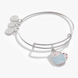'Coffee + Holiday Cheer' Charm Bangle Bracelet