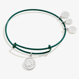Cosmic Balance Charm Bangle Bracelet, Green