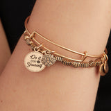 'Do it for Yourself' Lotus Duo Charm Bangle
