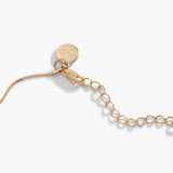 Circle Charm + Aventurine Bead Necklace