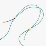 Turquoise Crystal Shield Pull Chain Necklace