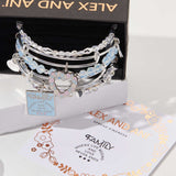 'Family, Where Life Begins And Love Never Ends' Charm Bangles, Set of 5