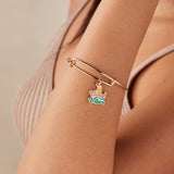 'Good Vibes' Charm Bangle Bracelet