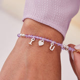I Heart U Stretch Charm Bracelet