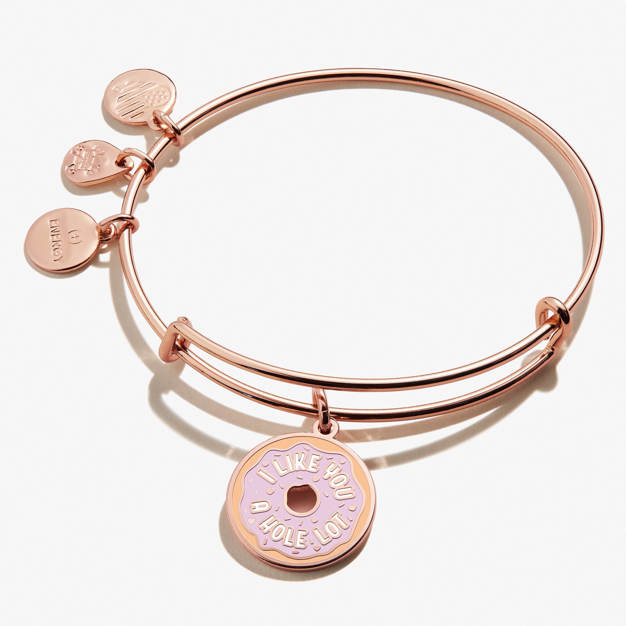 I Like you A Hole Lot' Charm Bangle Bracelet – ALEX AND ANI