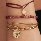 'I Trust the Strength of My Soul' Charm Bangles, Set of 2
