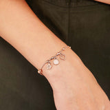 Joy + Love Rose Quartz Pull Chain Charm Bracelet