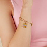Malibu Barbie 50th Anniversary 'West Coast Wave' Gold Charm Bangle
