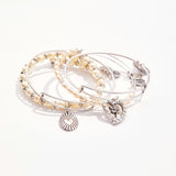 Manifest Hope and Love Charm Bangles, Set of 4