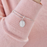 Mother Mary Charm Bangle Bracelet