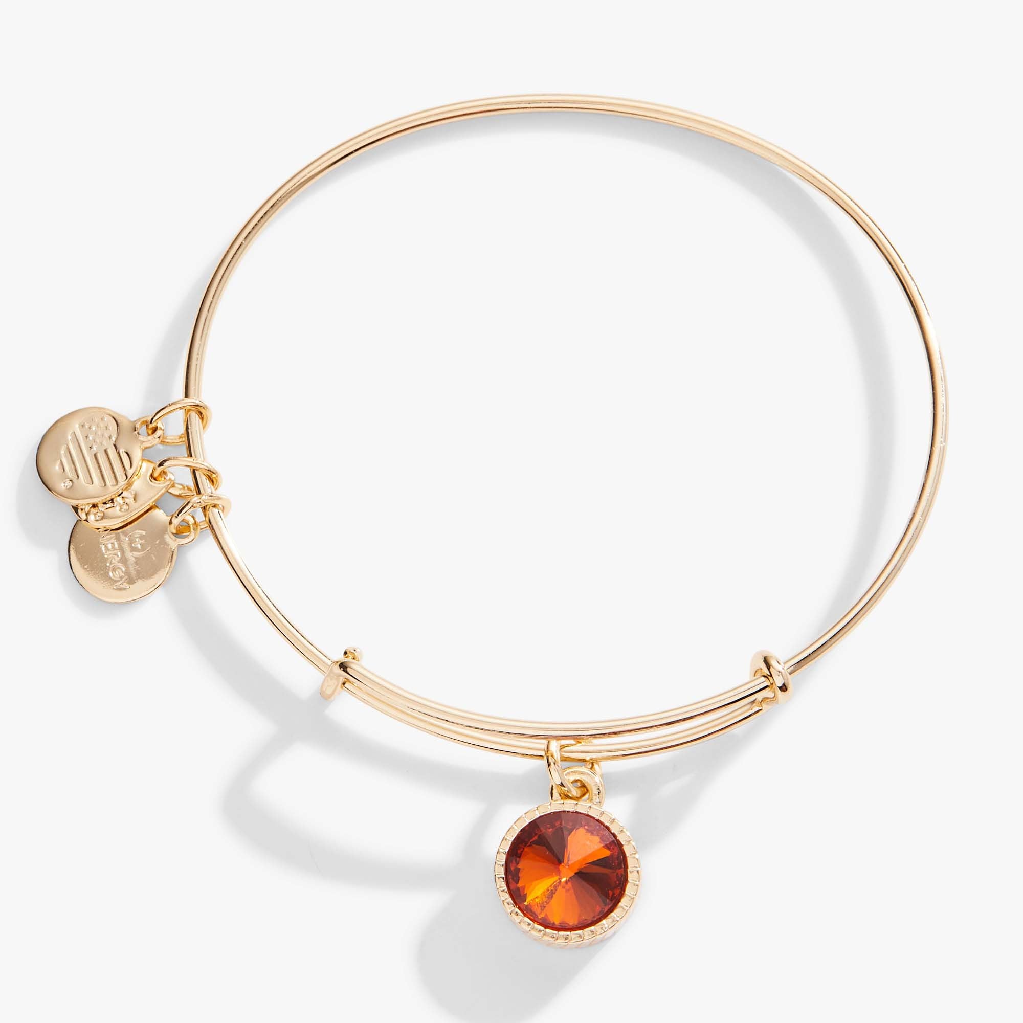 Topaz November Birthstone Charm Bangle – ALEX AND ANI