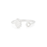 Lotus Adjustable Ring Shiny Silver, Alex and Ani