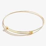 14kt Gold Over Sterling Silver Wire Bangle
