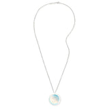 Crystal Eye of Horus Engraved Necklace